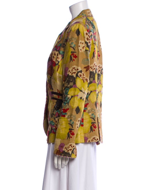 Etro Nylon Floral Print Blazer