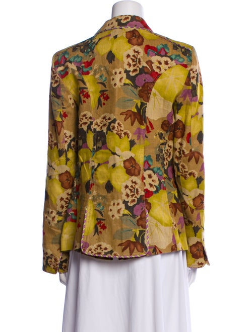 Etro Nylon Floral Print Blazer