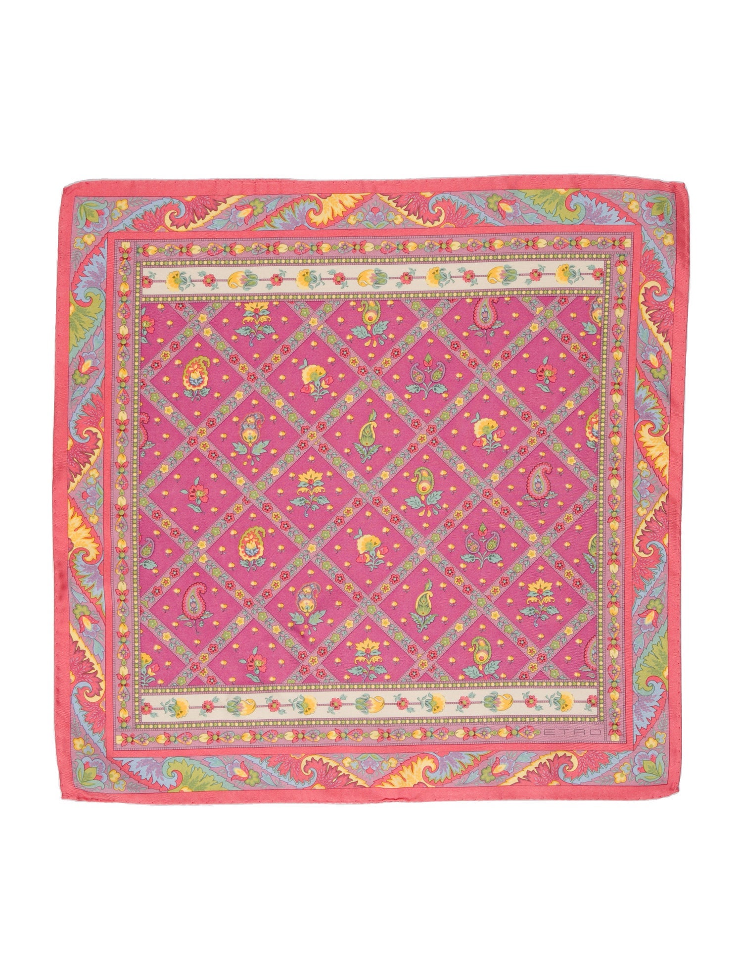 Etro Silk Paisley Print Scarf