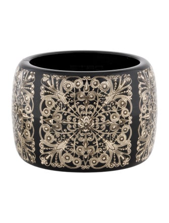 Etro Resin Filigree Bangle Bracelet