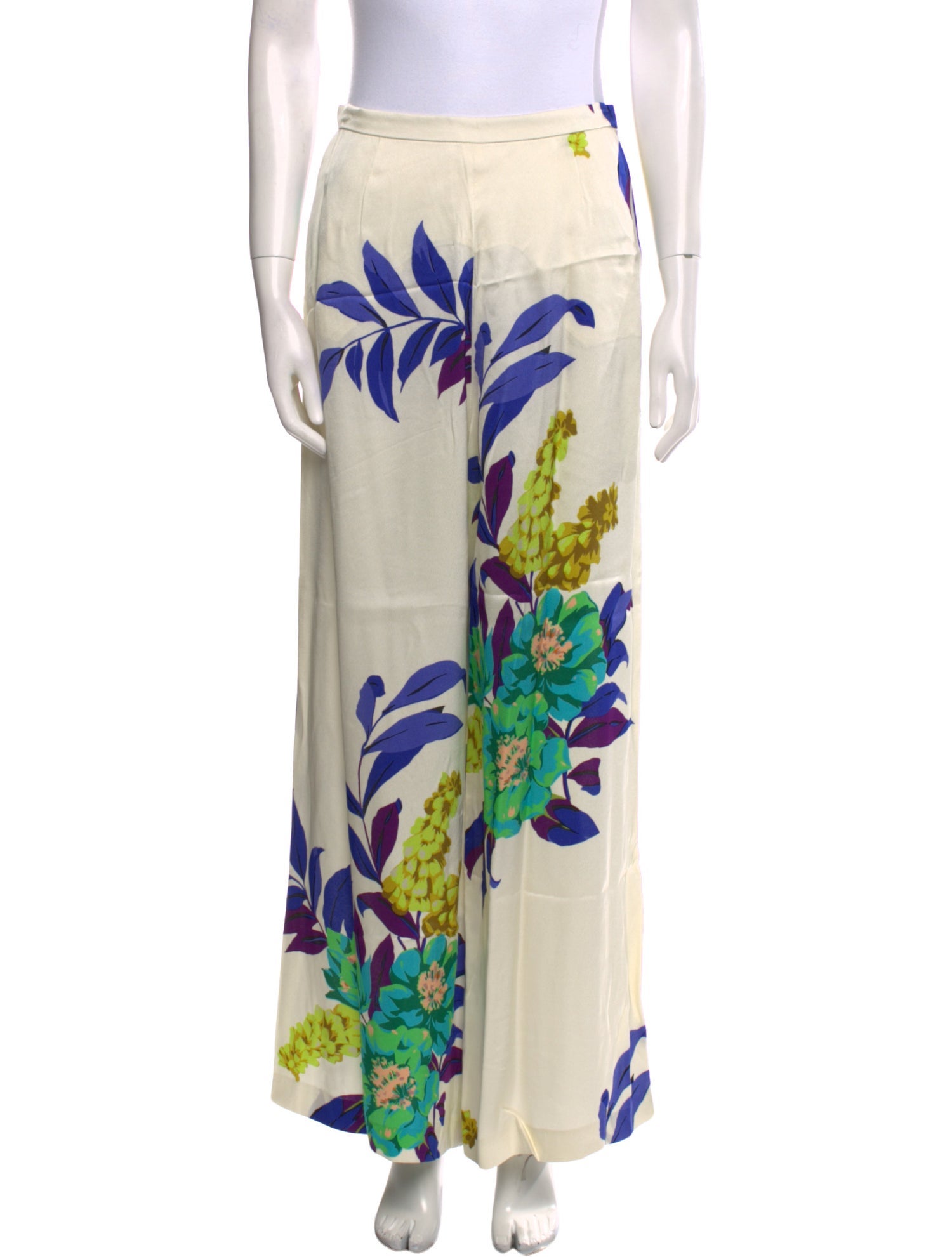 Etro Floral Print Wide Leg Pants