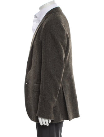 Etro Wool Tweed Pattern Peacoat
