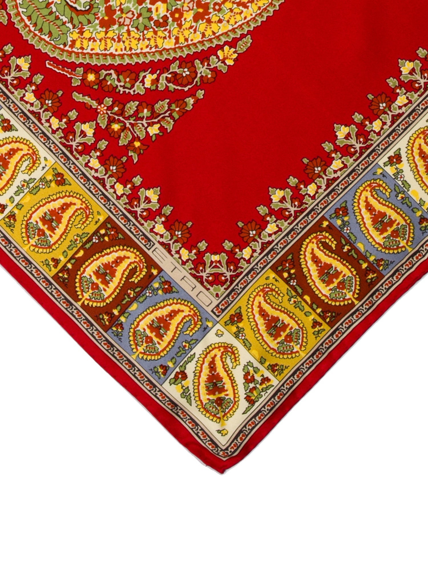 Etro Silk Paisley Print Scarf w/ Tags