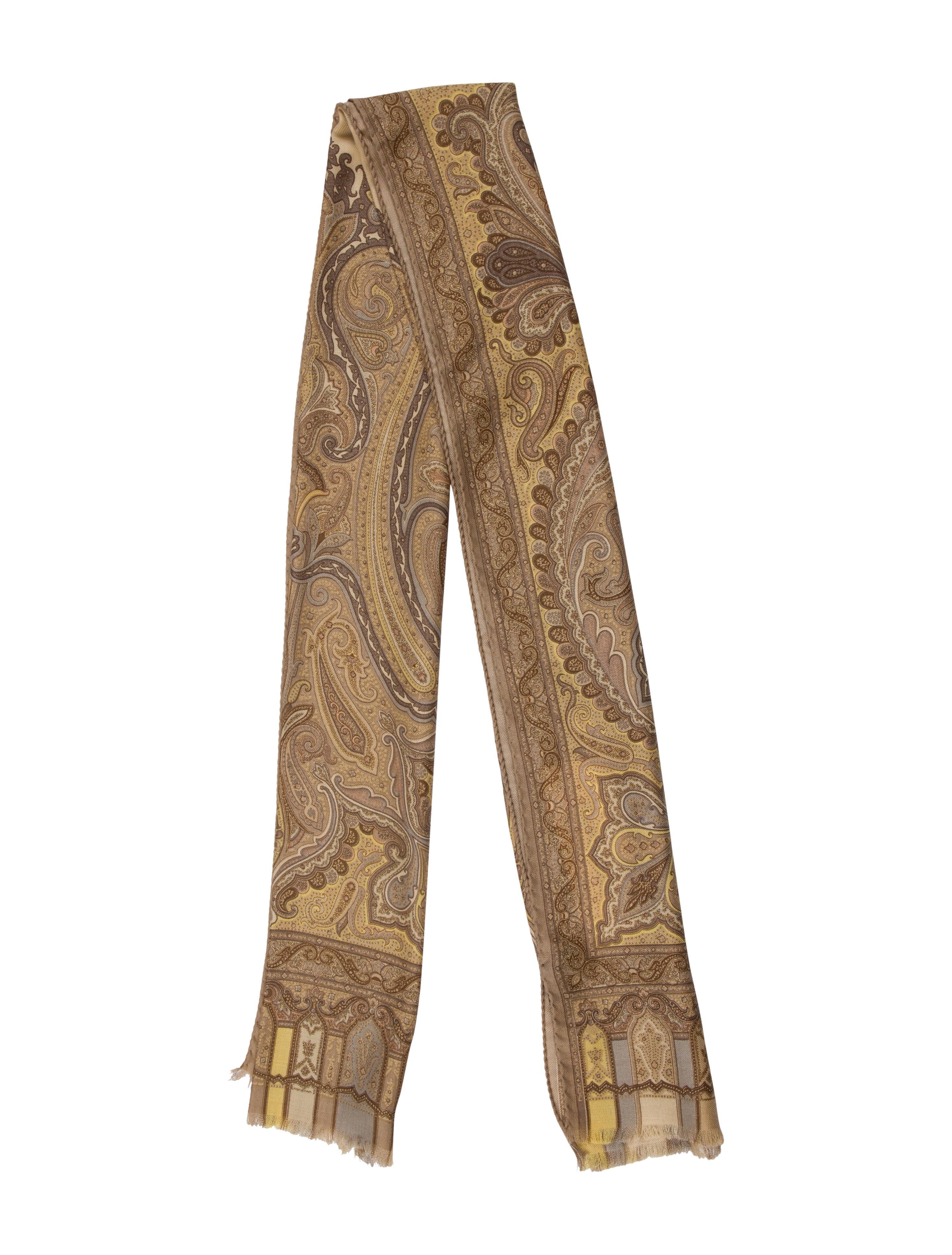 Etro Wool Floral Print Stole