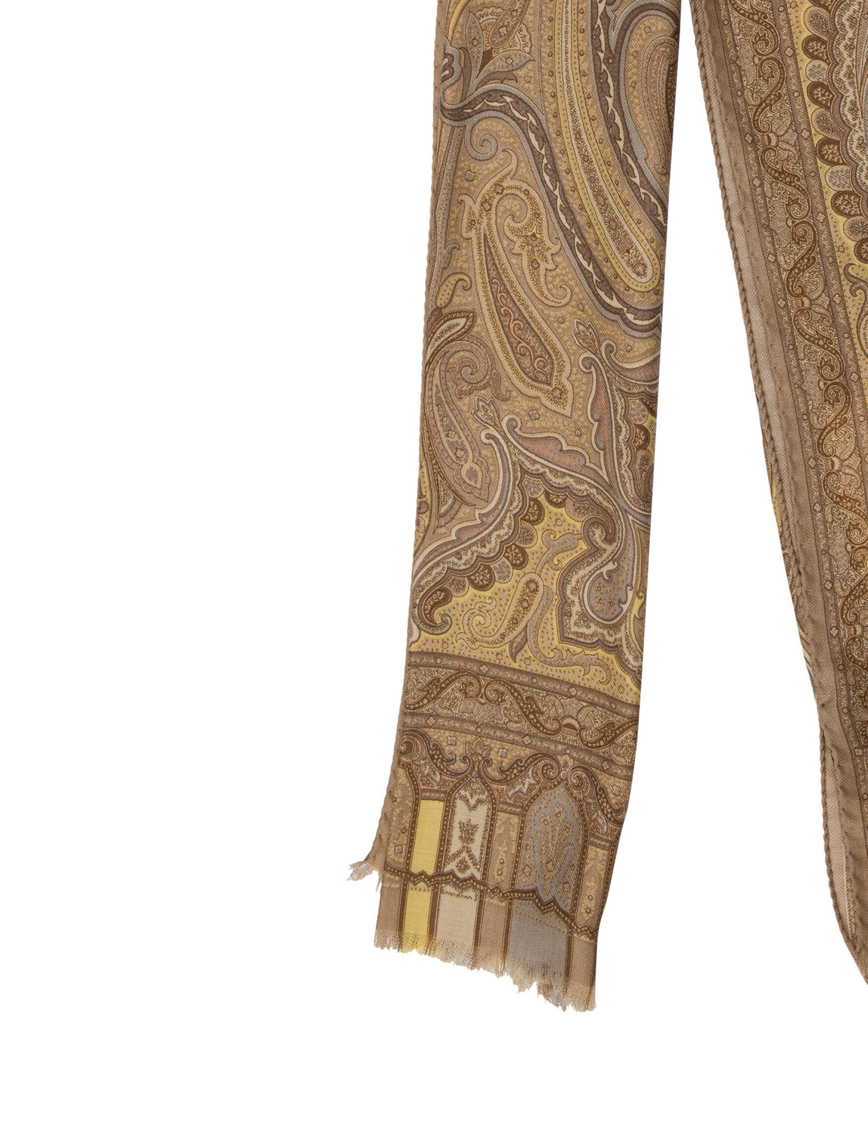 Etro Wool Floral Print Stole