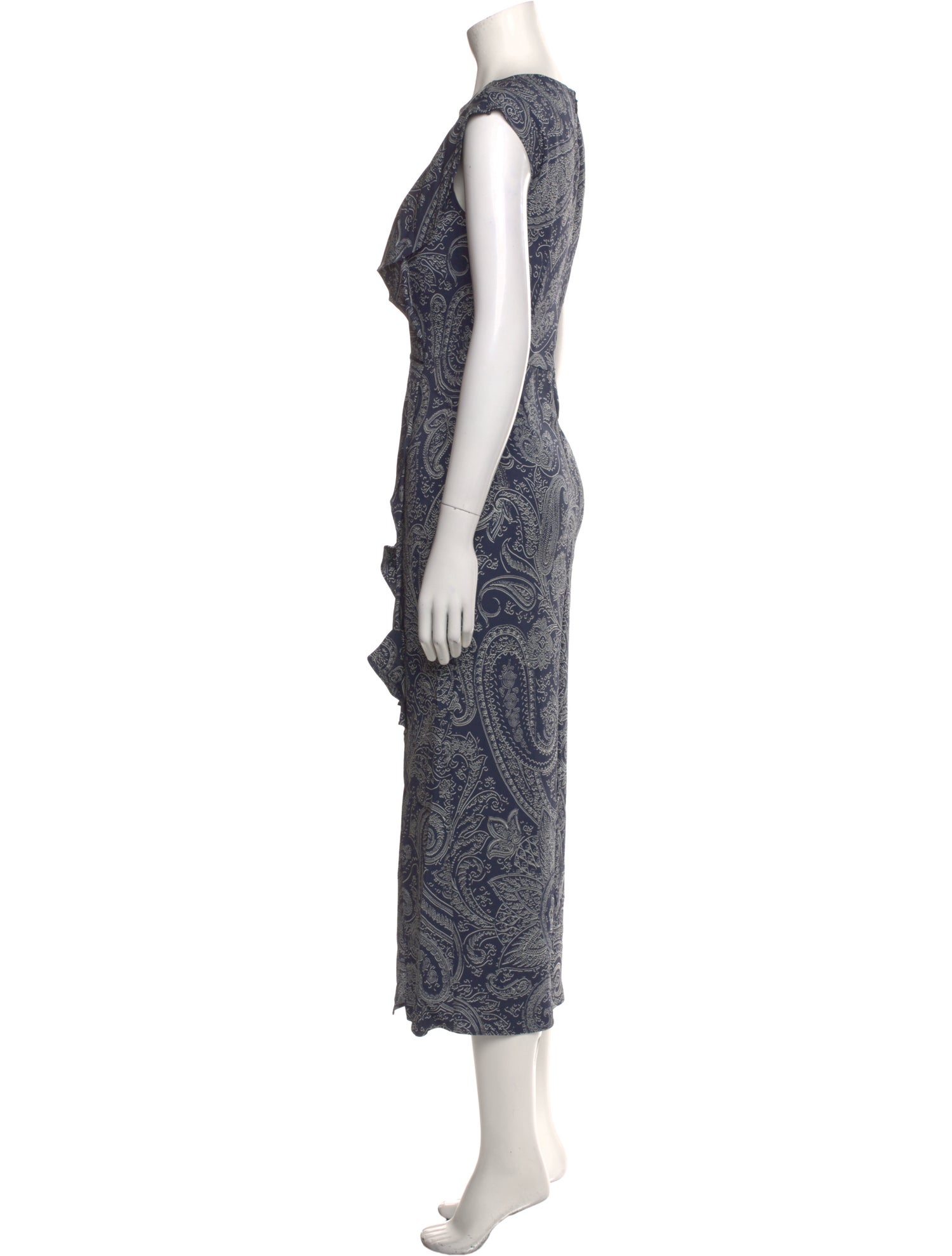 Etro Paisley Print Long Dress