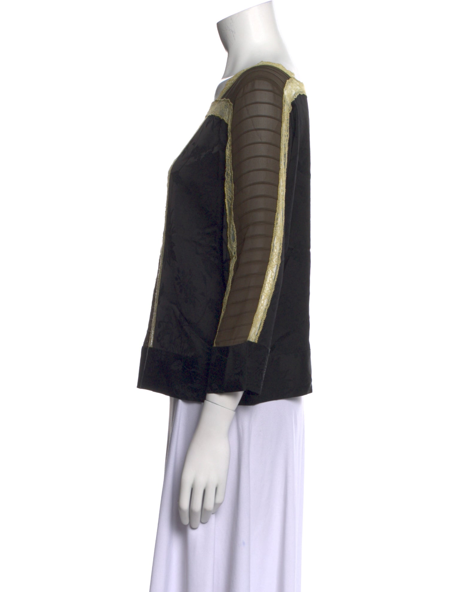 Etro Patterned Square Neckline Crop Top