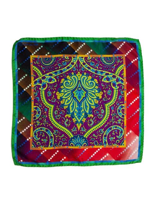 Etro Silk Printed Pocket Square