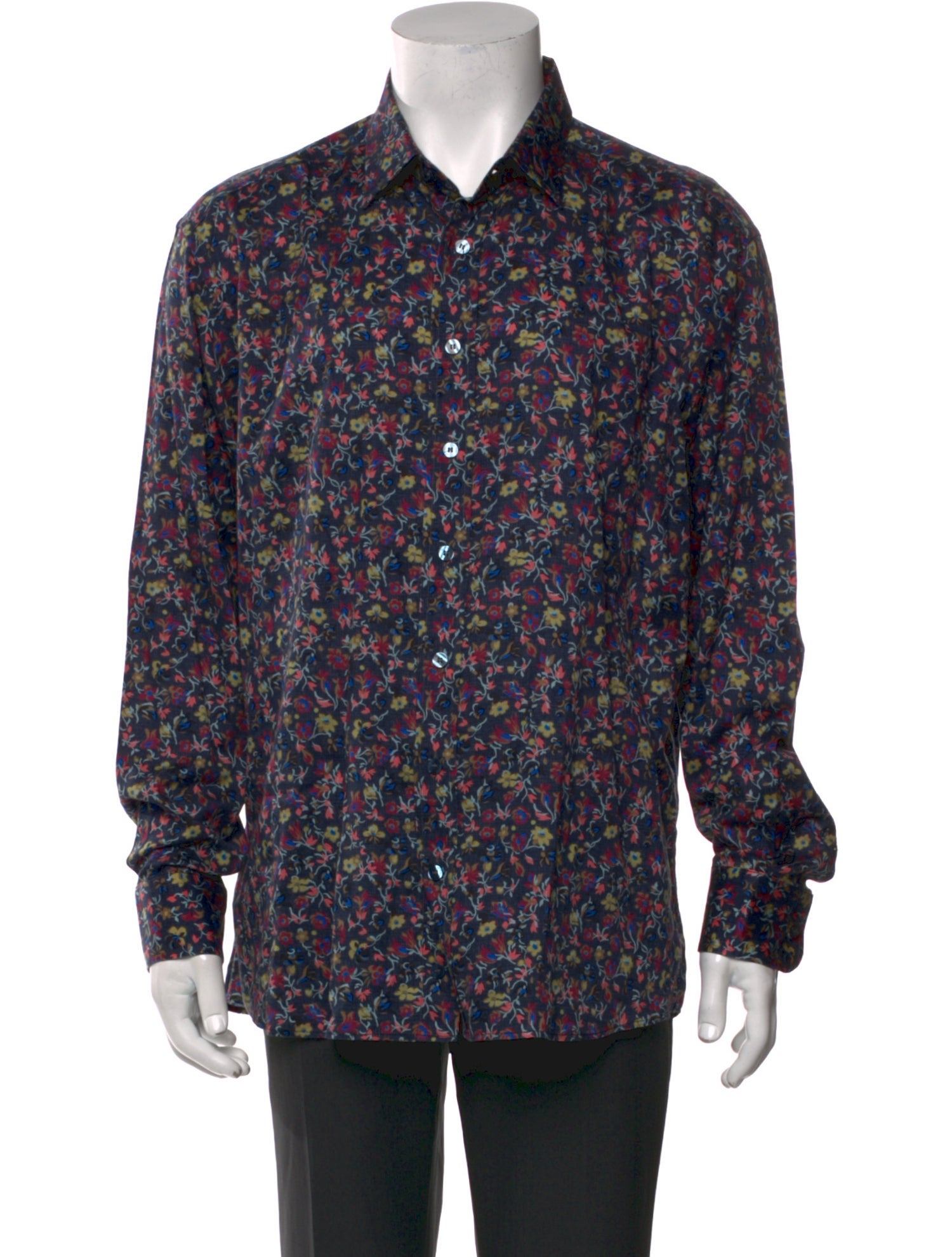 Etro Floral Print Long Sleeve Shirt