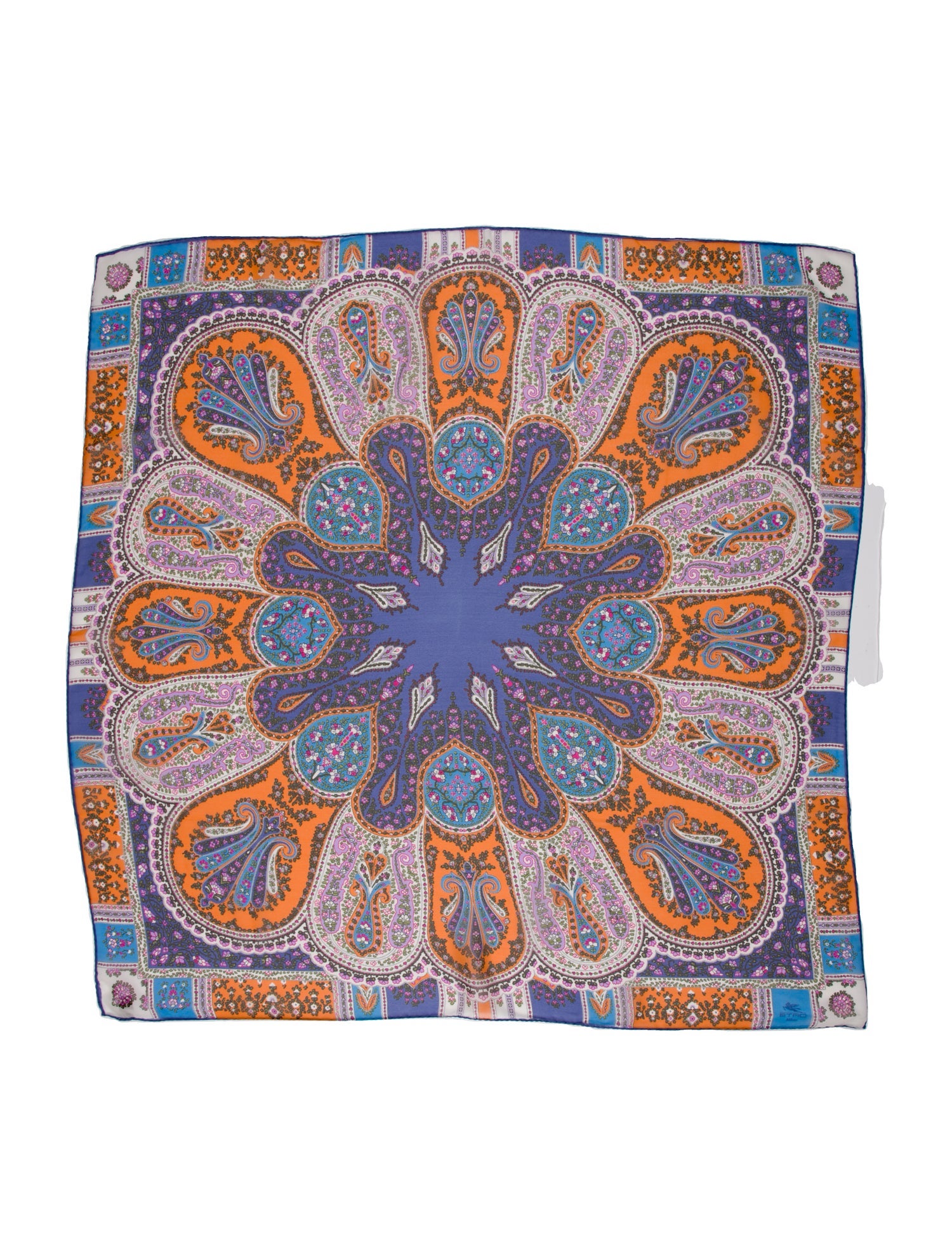 Etro Silk Paisley Print Scarf