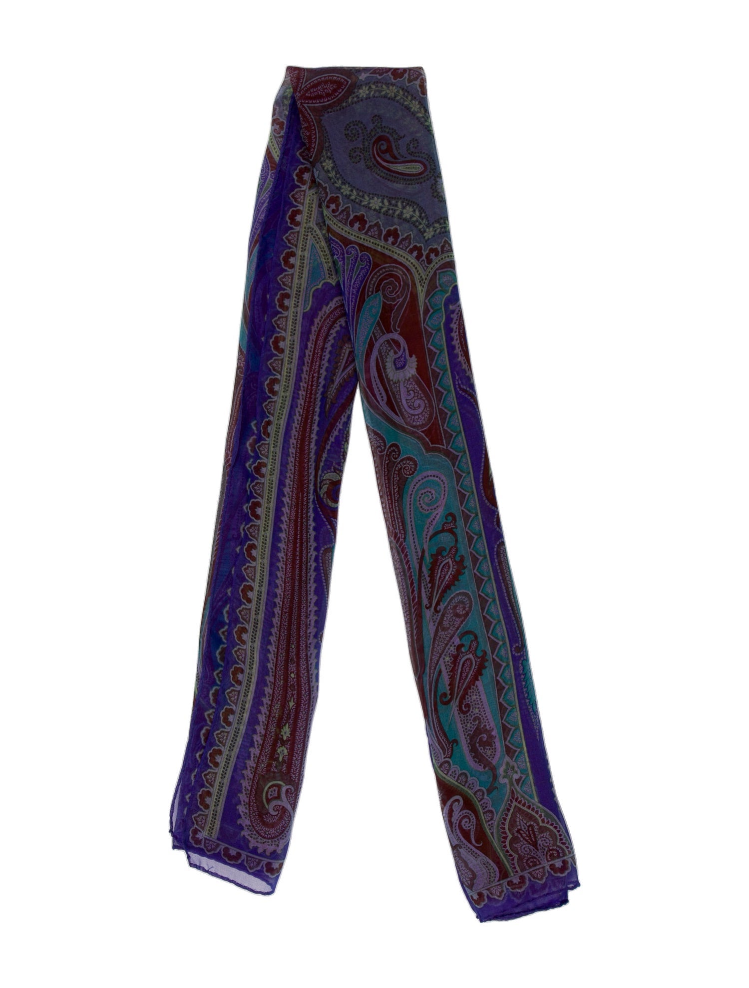 Etro Silk Paisley Print Scarf