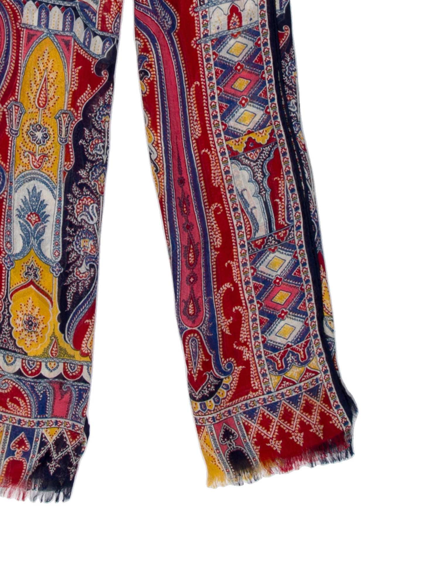 Etro Silk Paisley Print Scarf