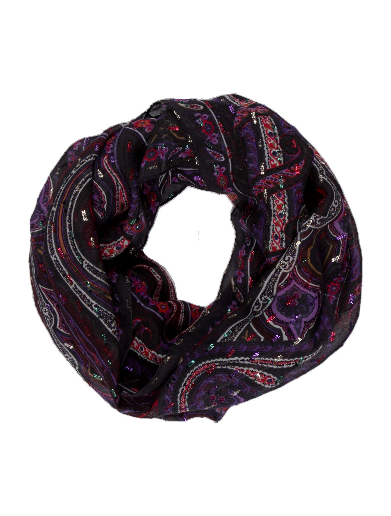 Etro Cashmere Colorblock Pattern Scarf