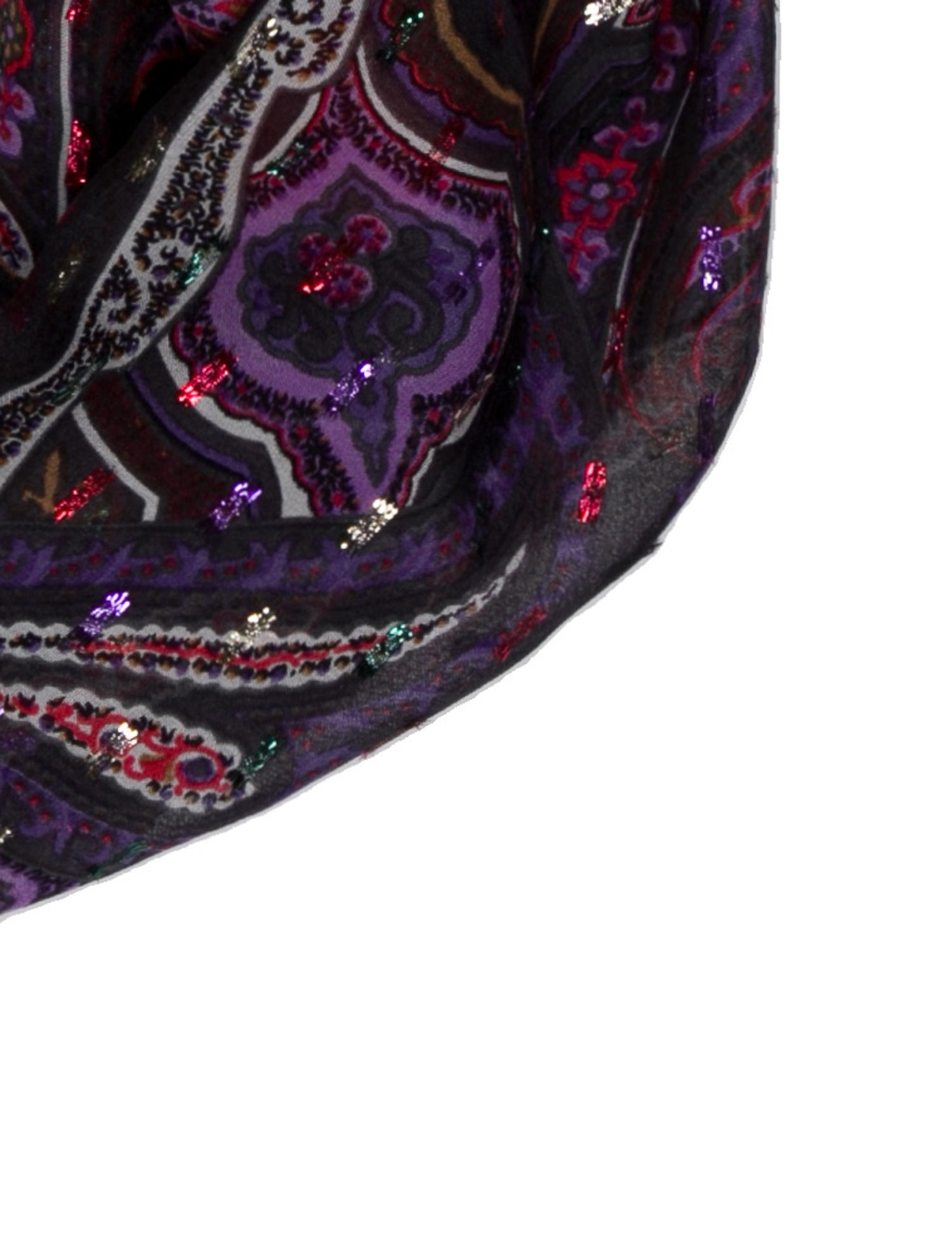 Etro Cashmere Colorblock Pattern Scarf