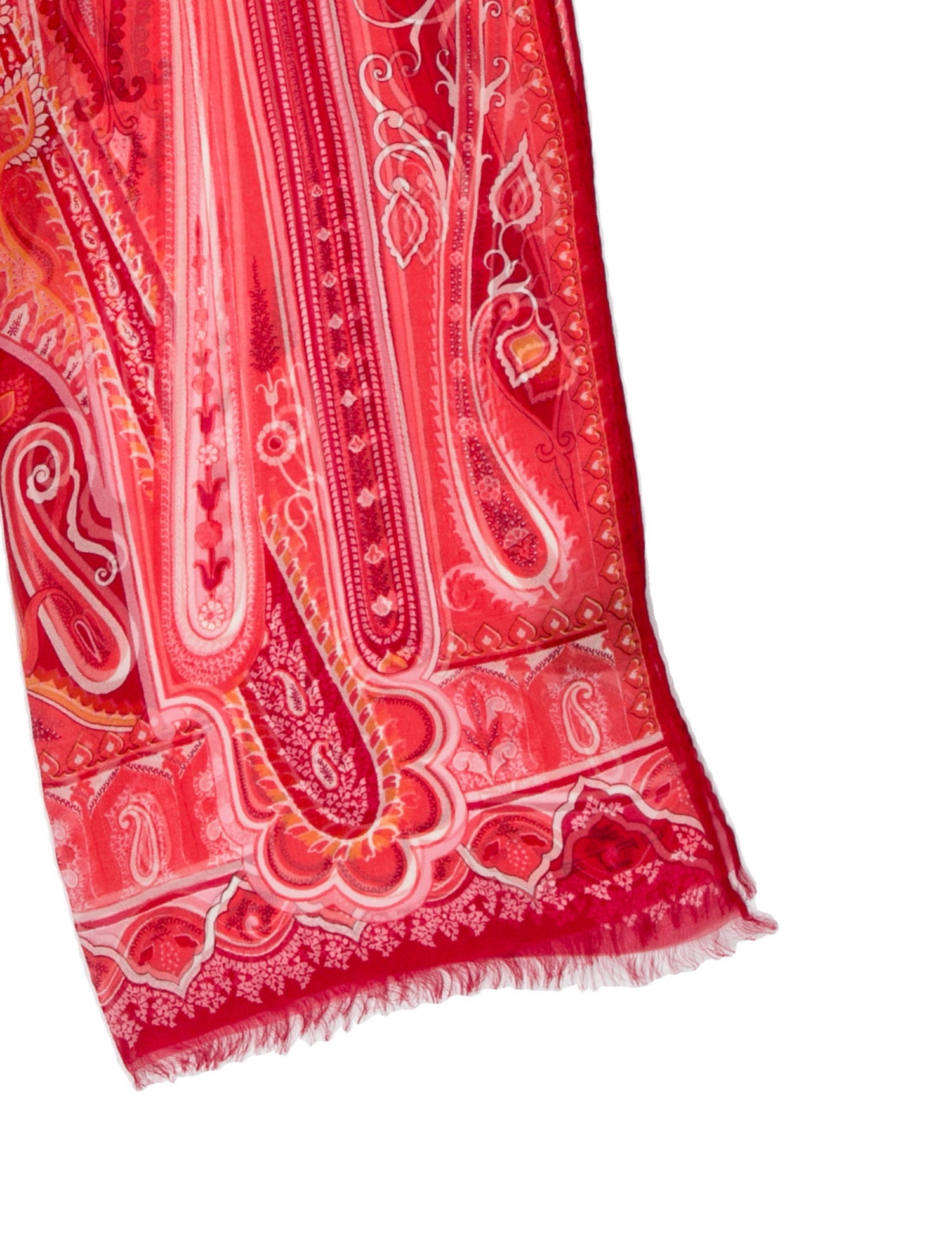 Etro Silk Paisley Print Scarf