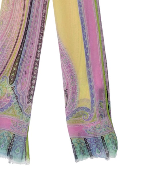 Etro Silk Paisley Print Scarf