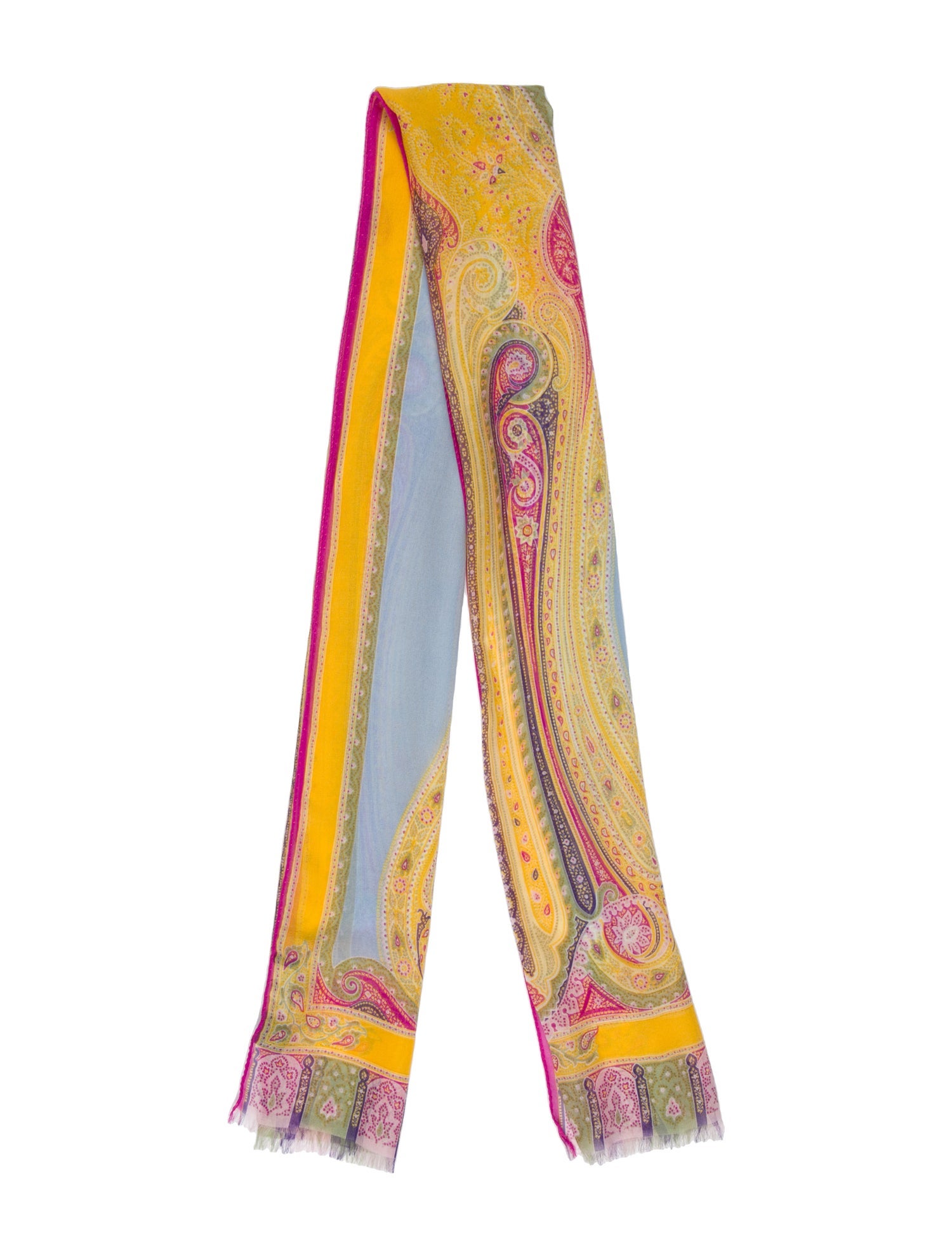 Etro World Map Silk Scarf