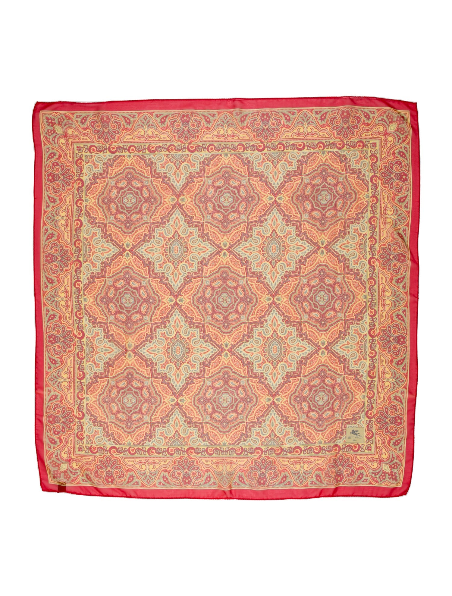 Etro Silk Paisley Print Scarf
