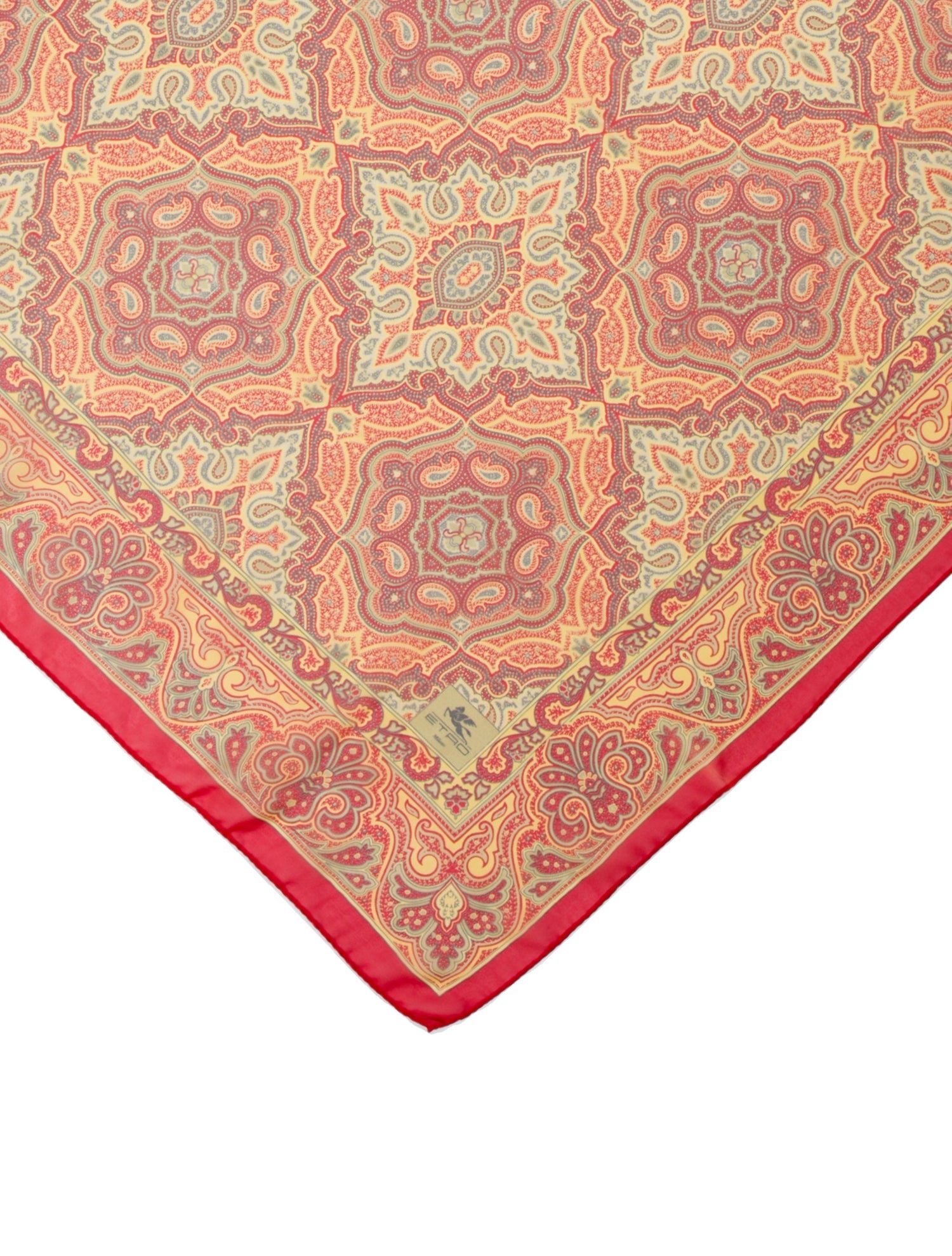 Etro Silk Paisley Print Scarf