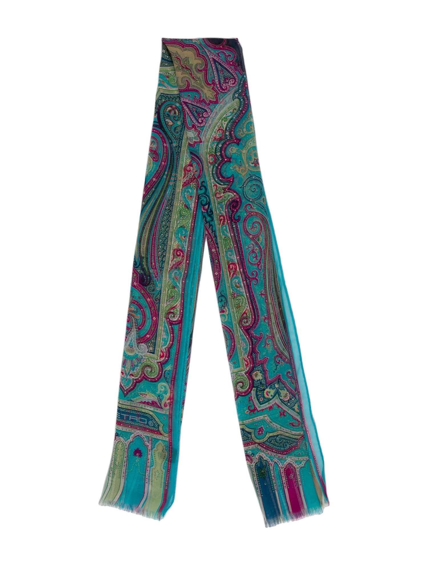 Etro Silk Paisley Print Scarf