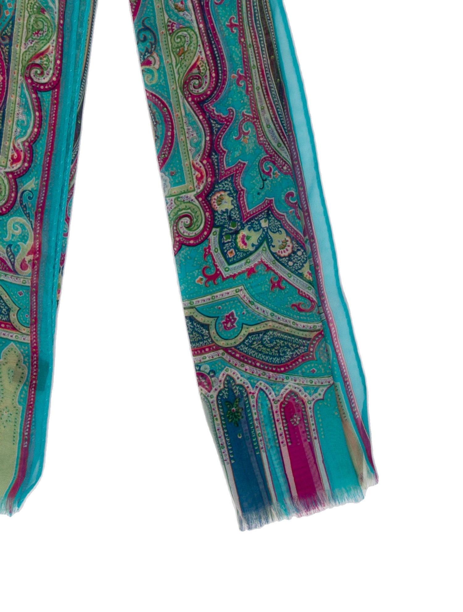 Etro Silk Paisley Print Scarf