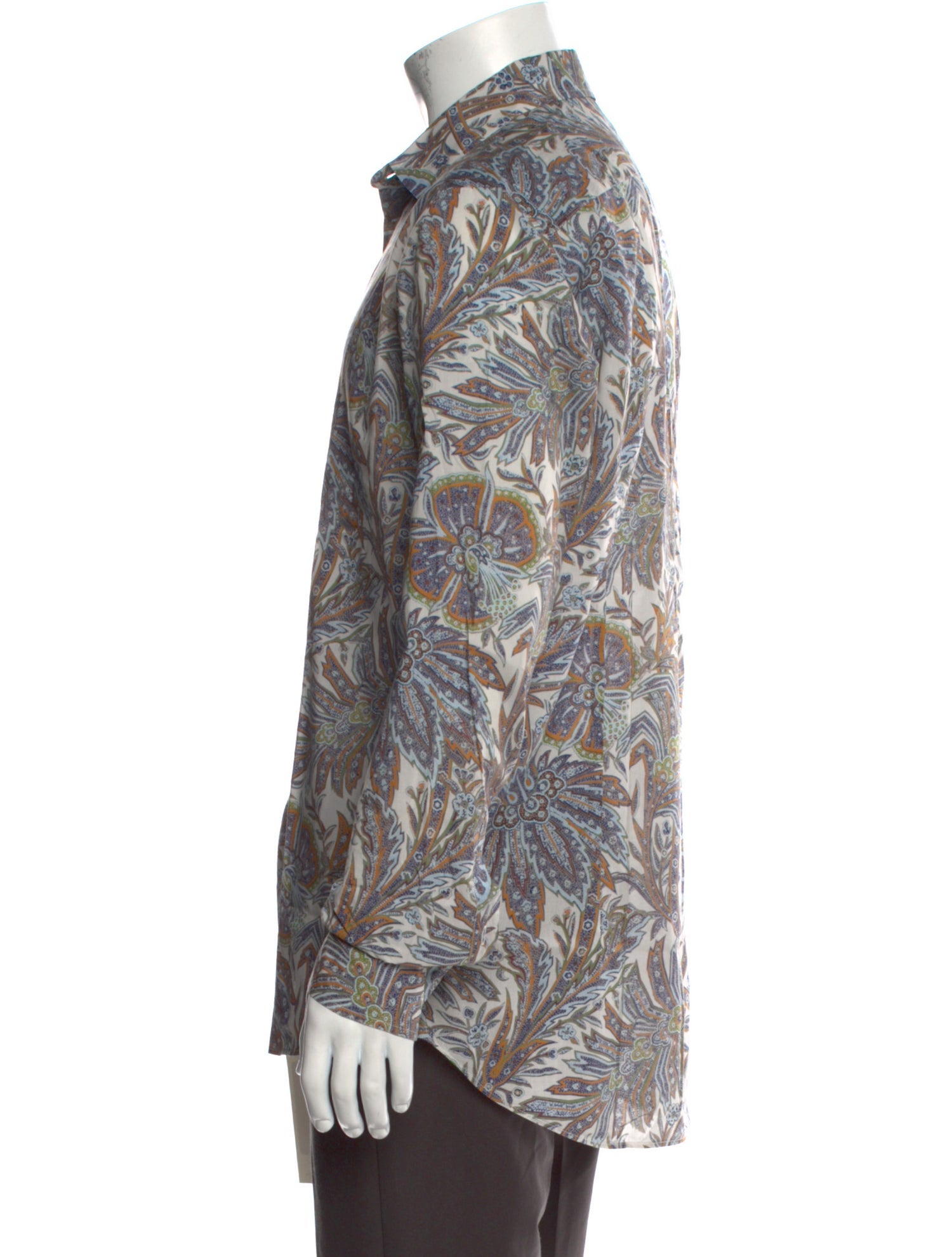 Etro Floral Print Long Sleeve Shirt