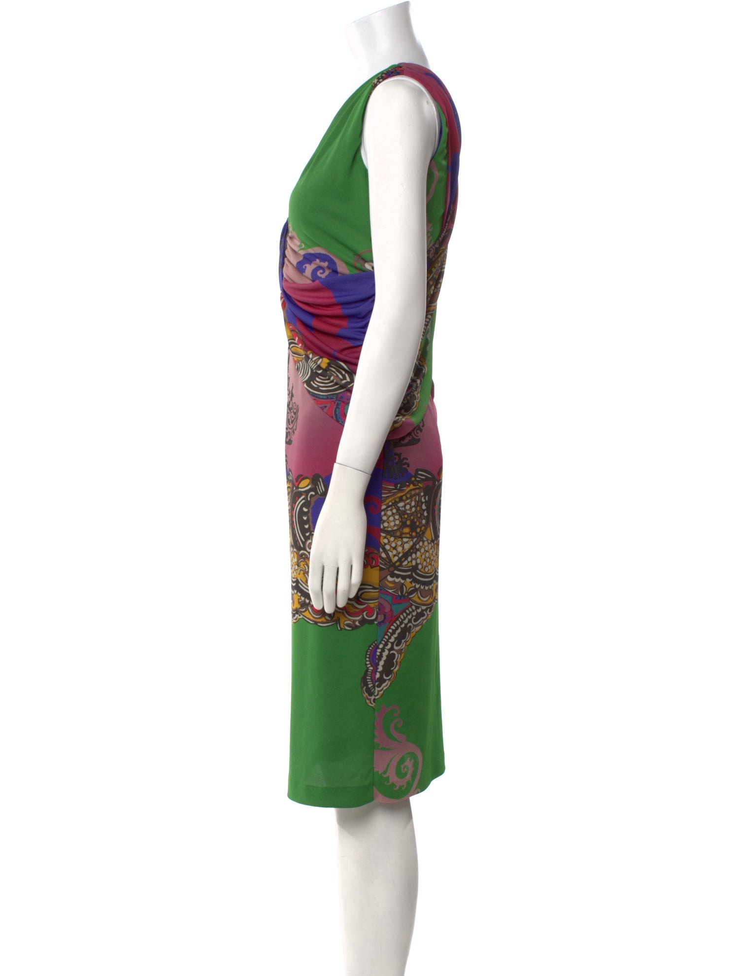 Etro Paisley Print Midi Length Dress
