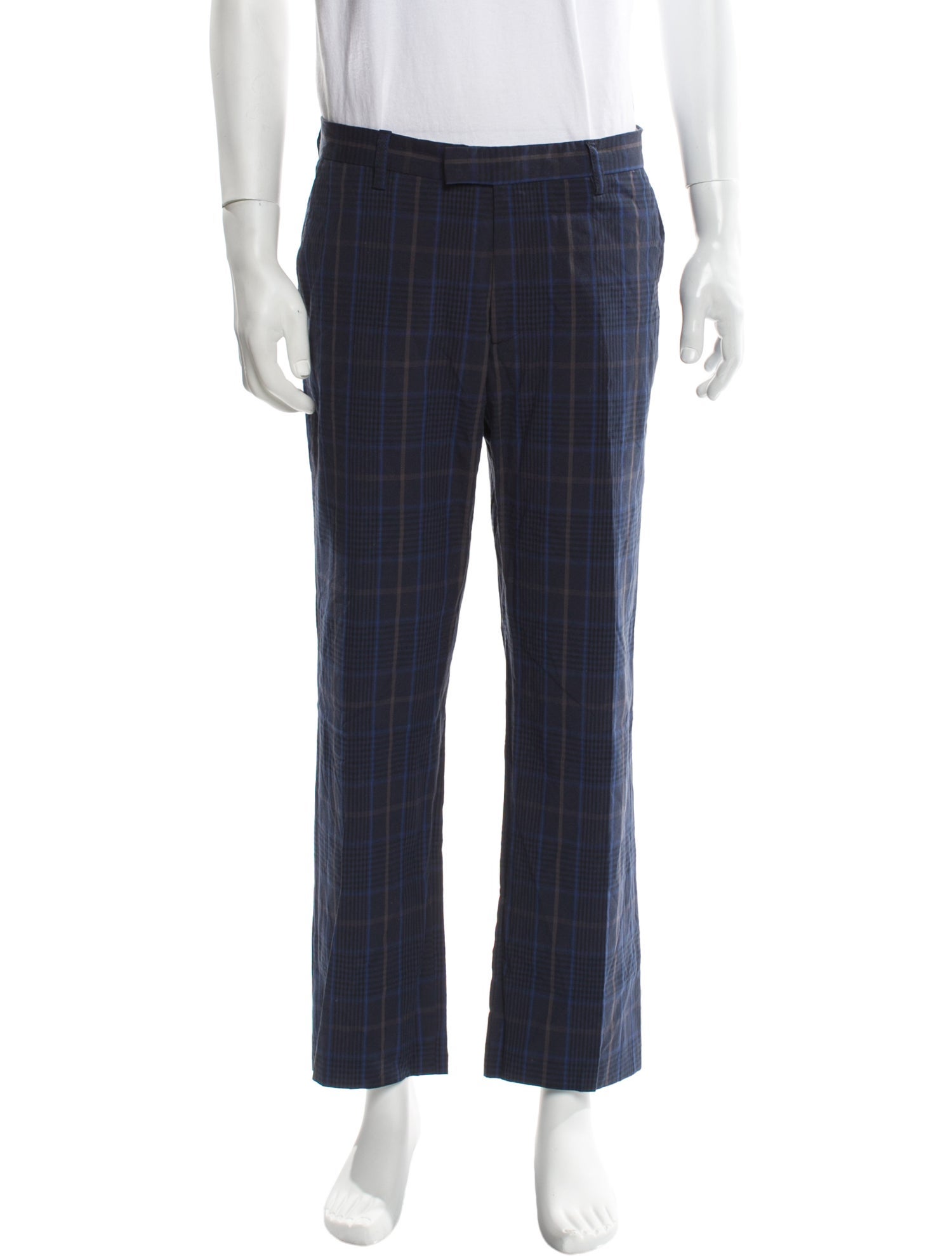 Etro Plaid Print Pants