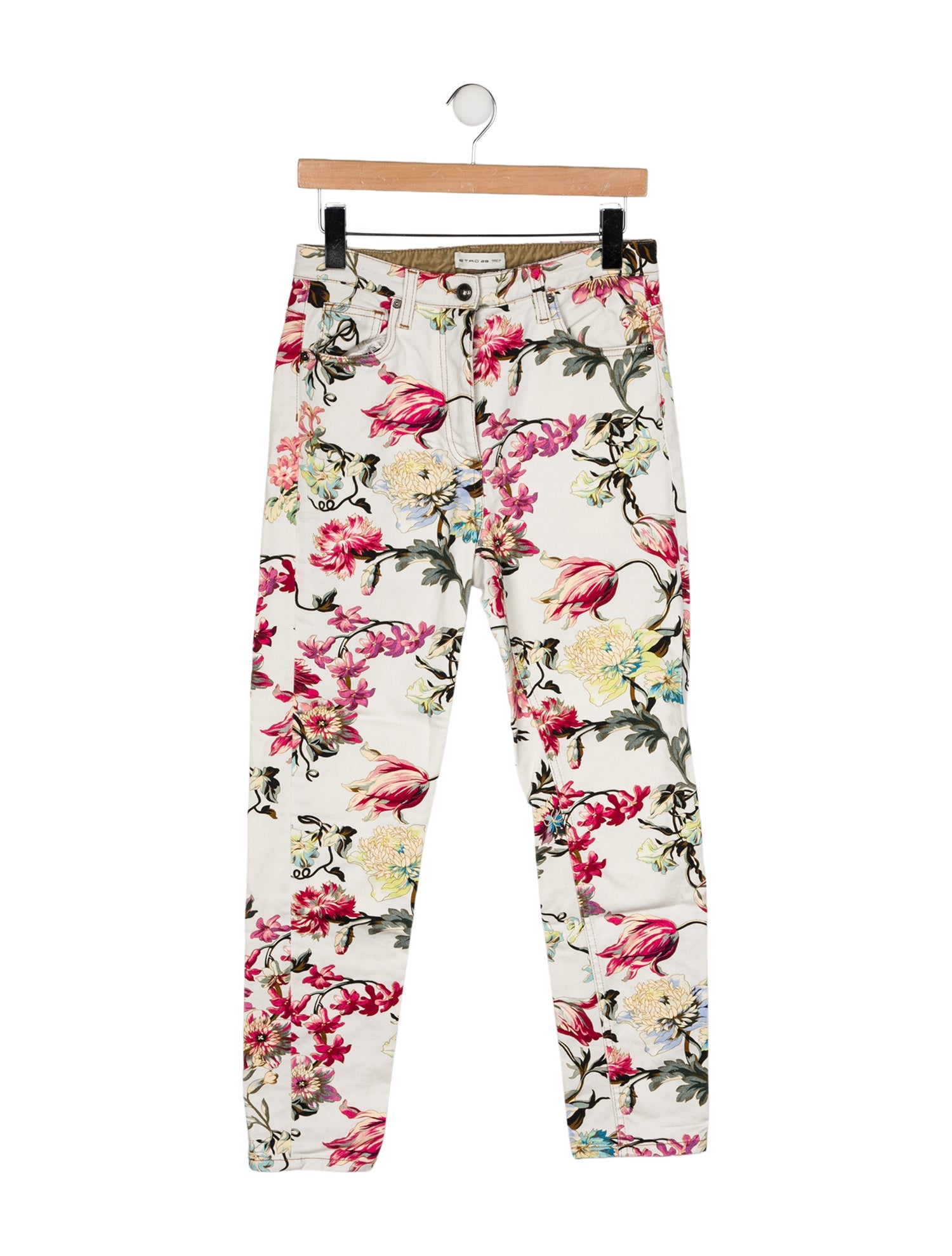 Etro High-Rise Straight Leg Jeans