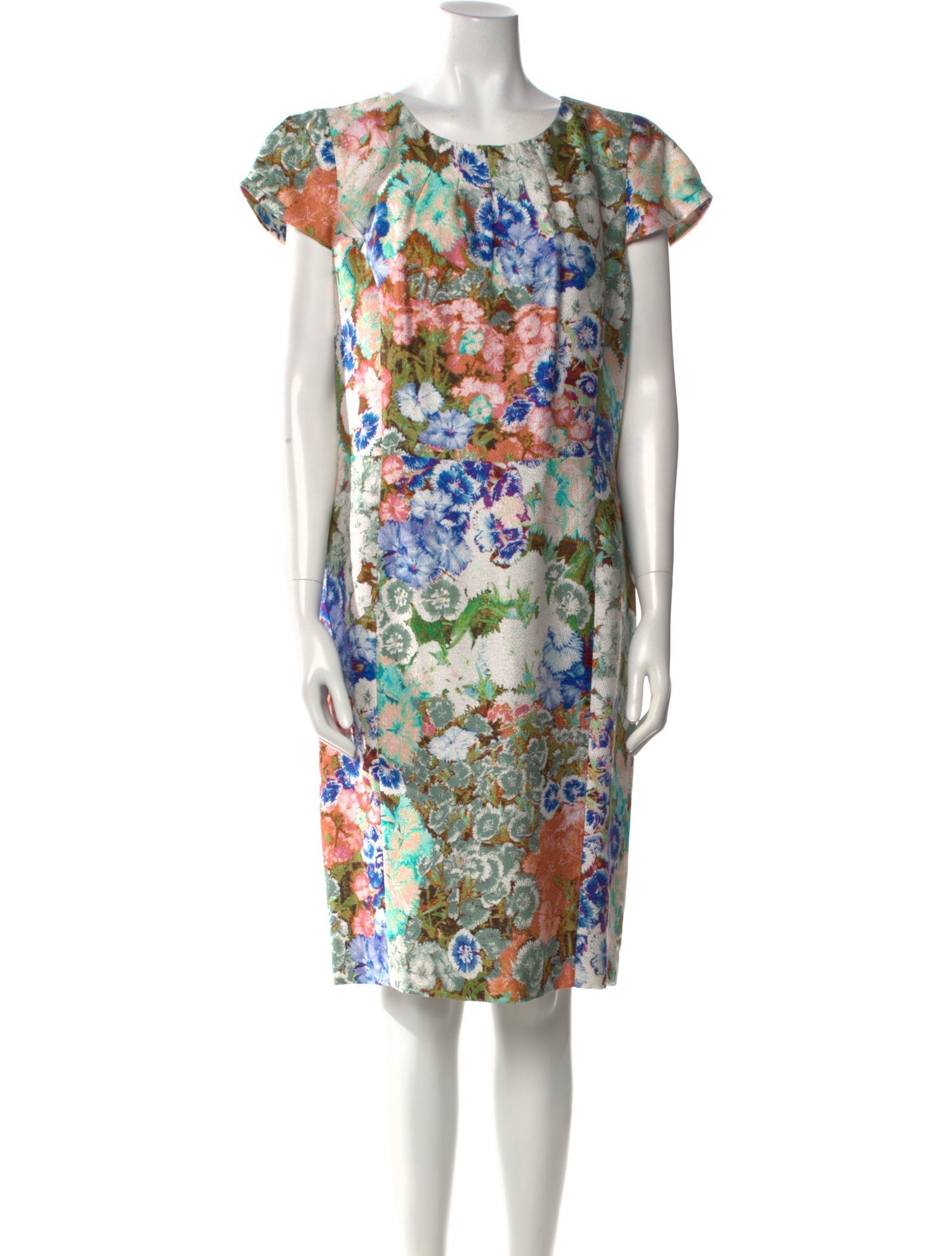 Etro Floral Print Knee-Length Dress