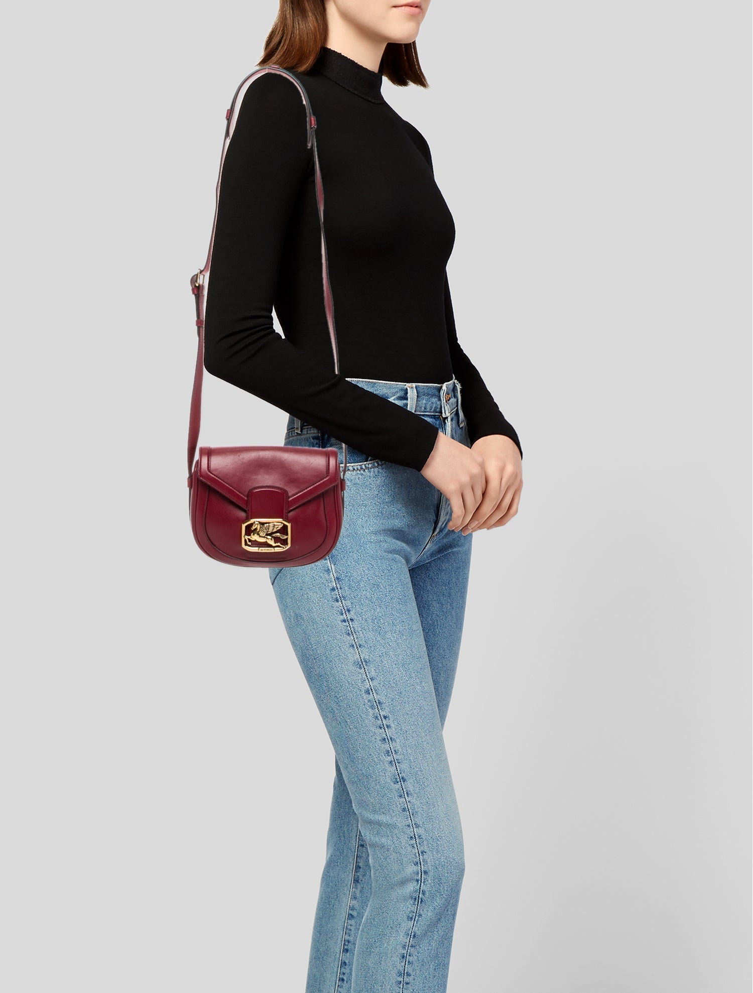 Etro Leather Crossbody Bag