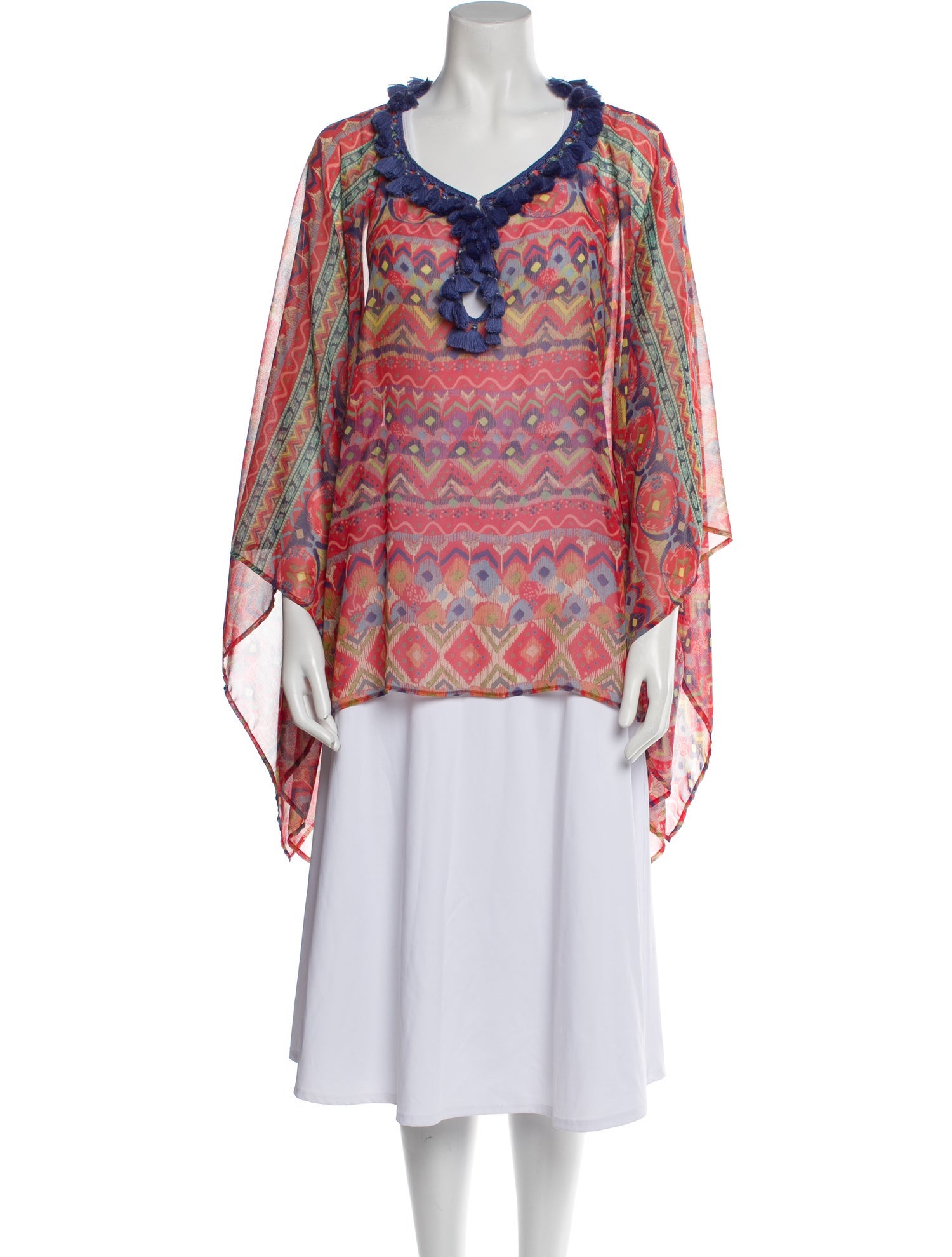 Etro Floral Print V-Neck Tunic
