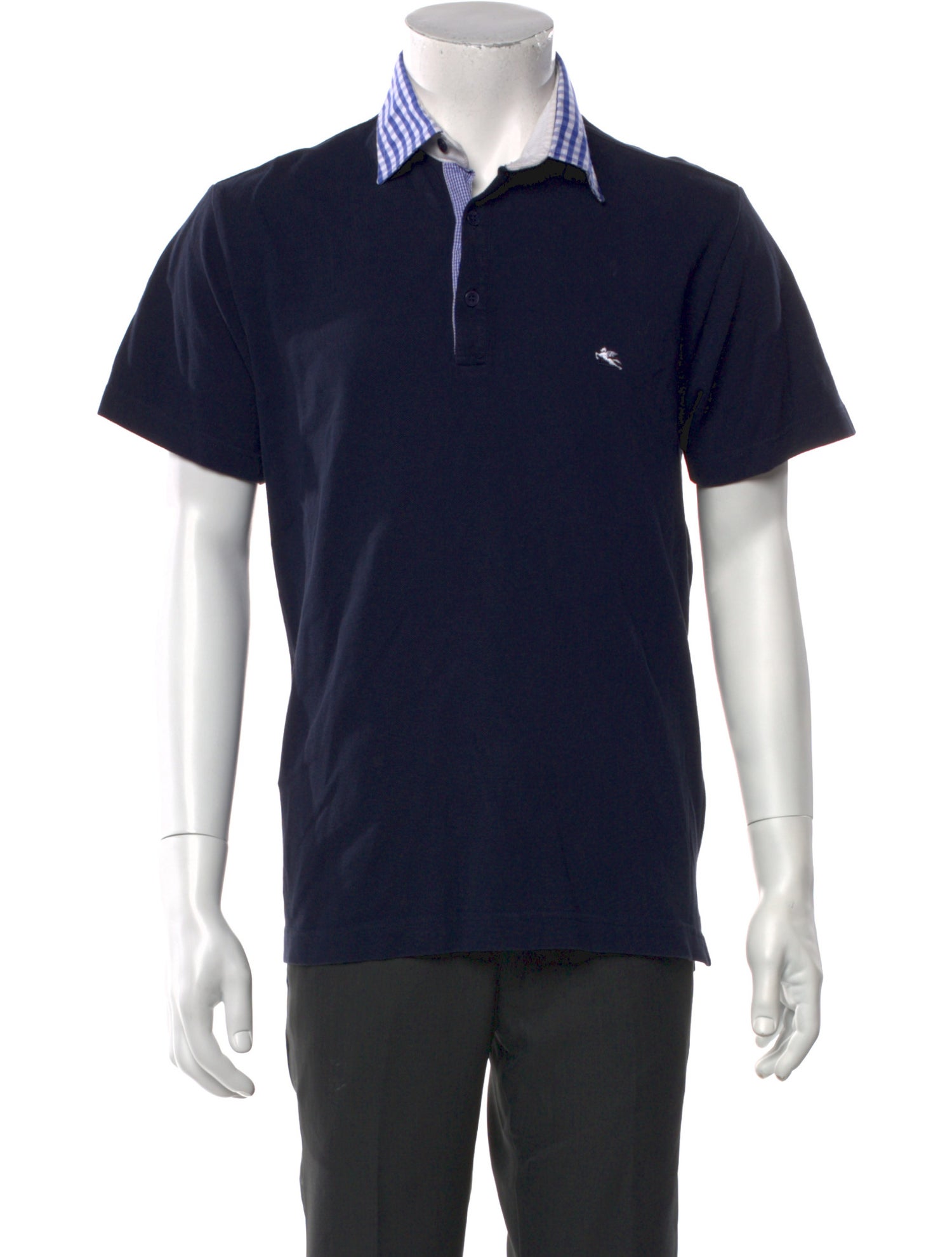 Etro Collar Short Sleeve Polo Shirt