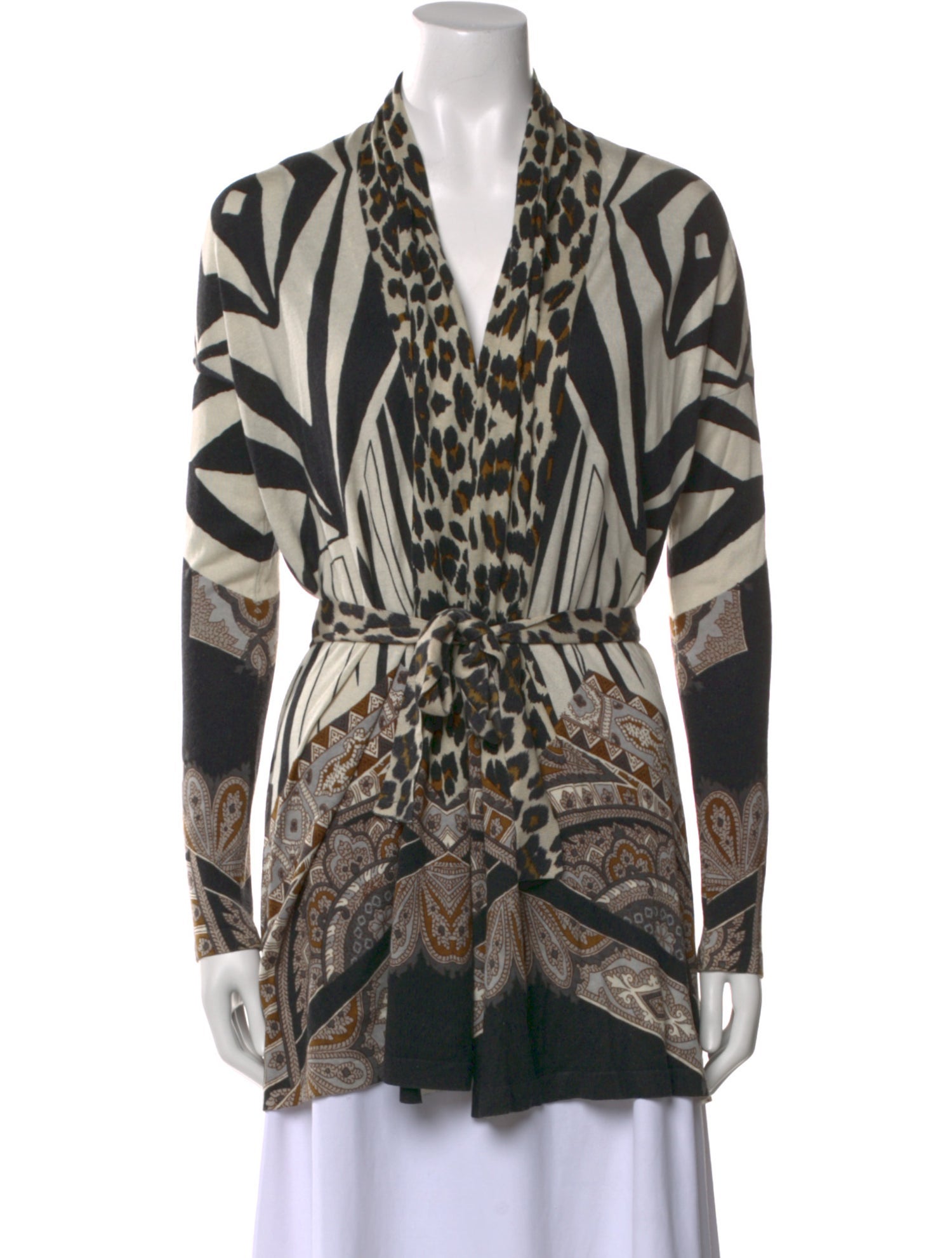 Etro Silk Animal Print Sweater