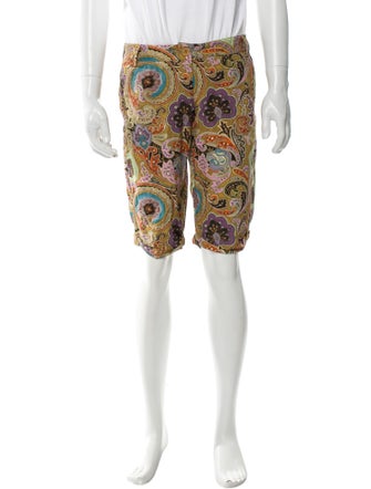 Etro Paisley Print Shorts