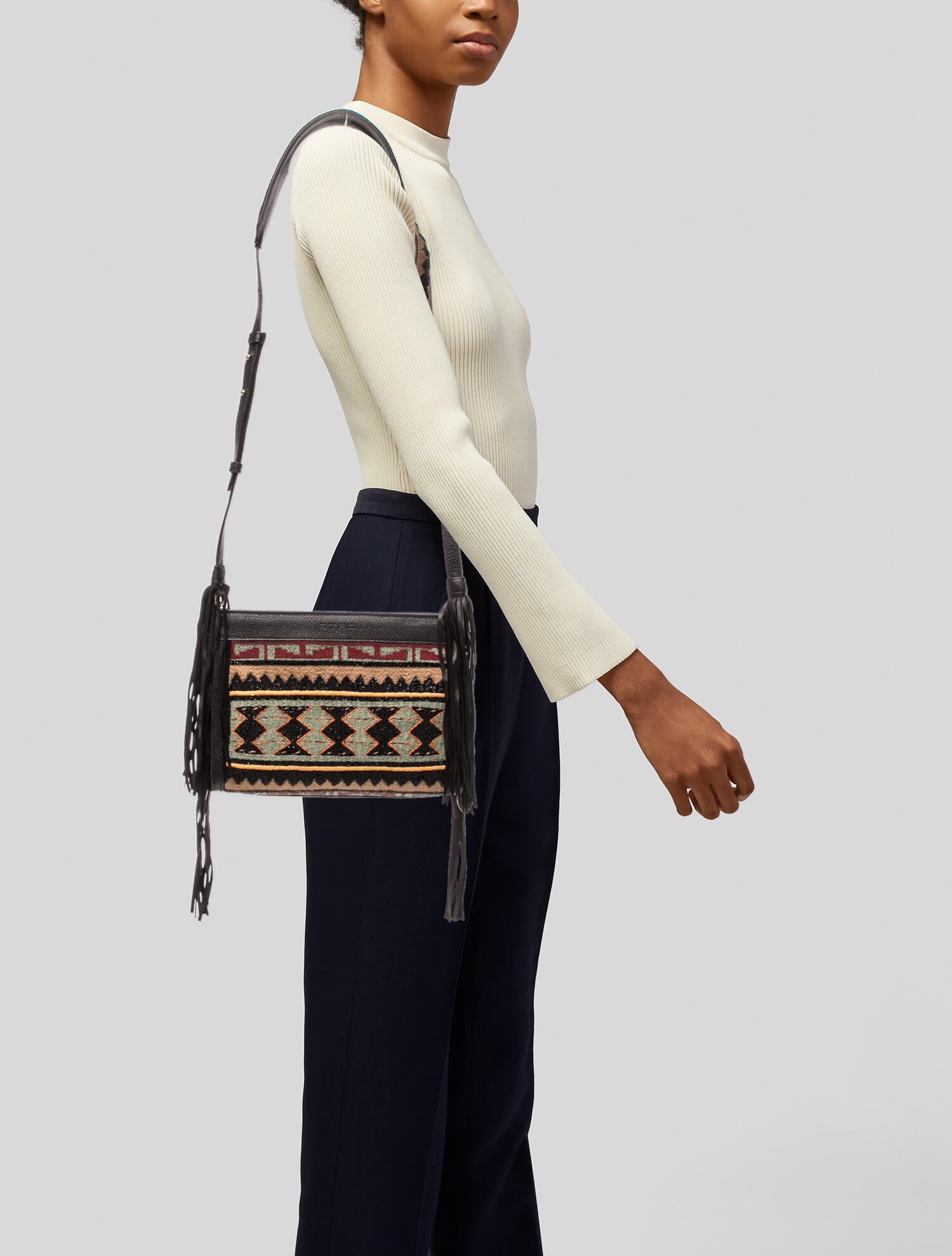 Etro Leather Shoulder Bag