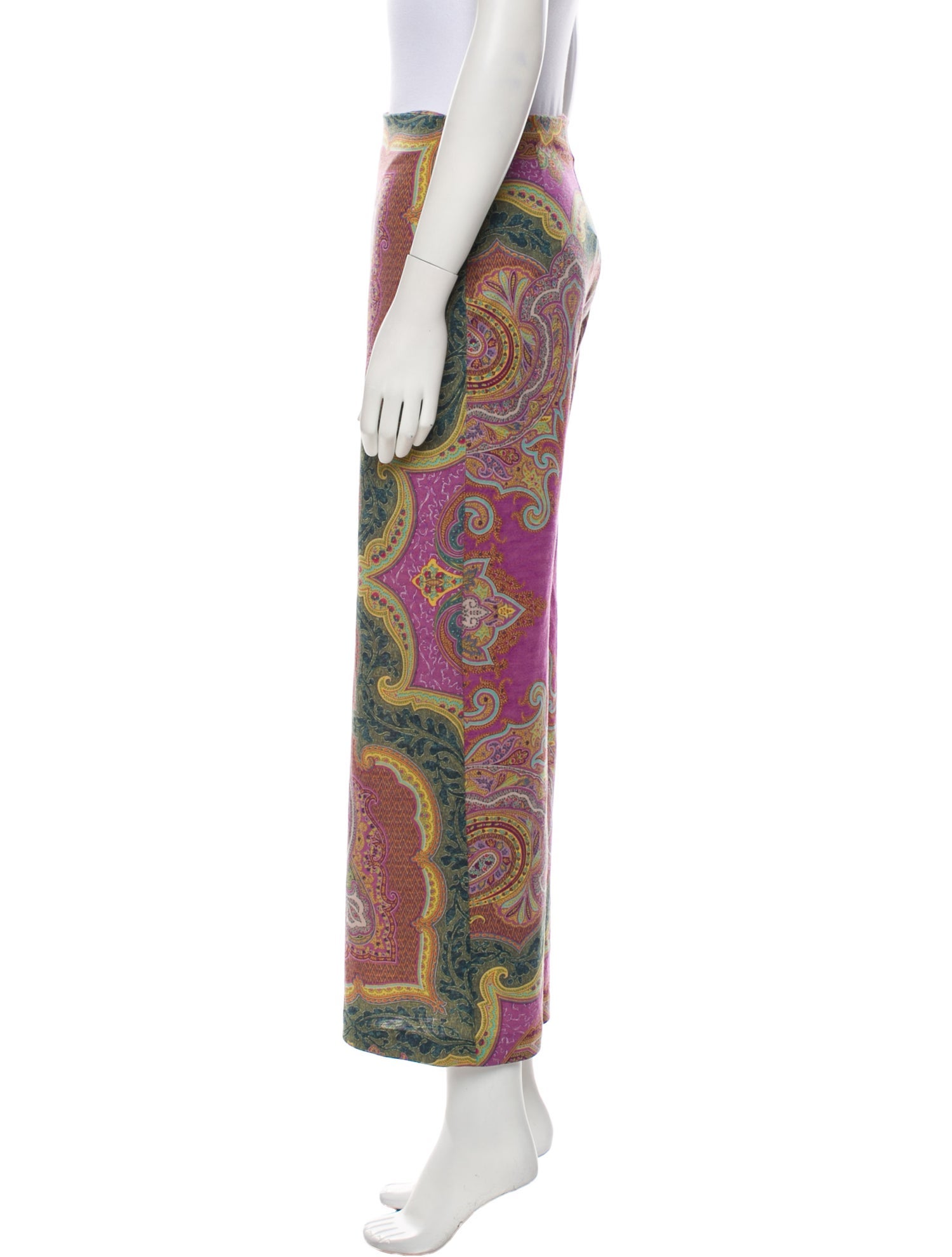 Etro Wool Wide Leg Pants