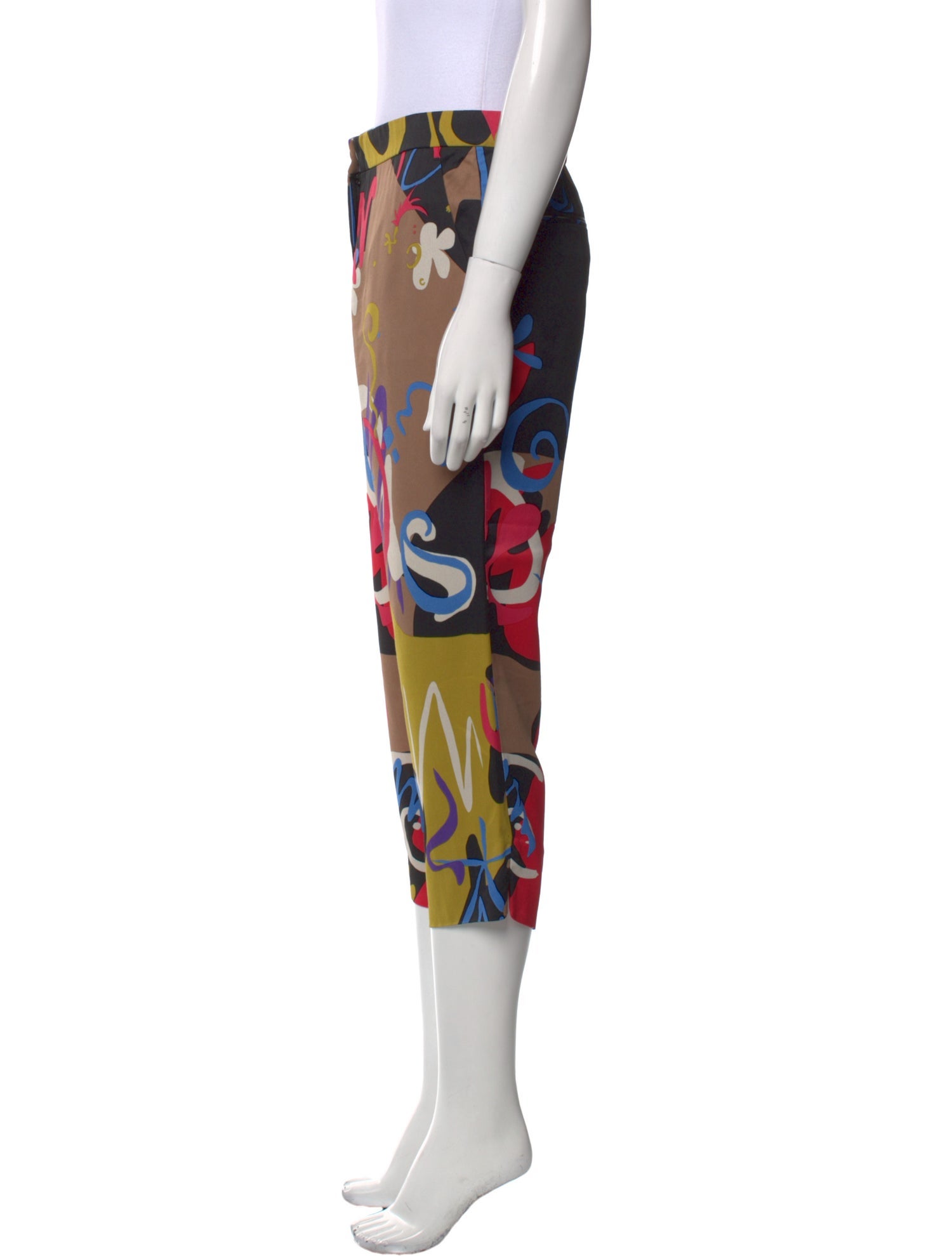 Etro Printed Straight Leg Pants