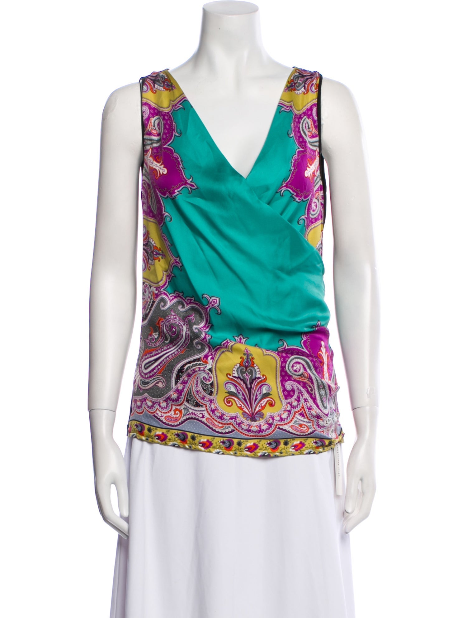 Etro Silk Paisley Print Blouse