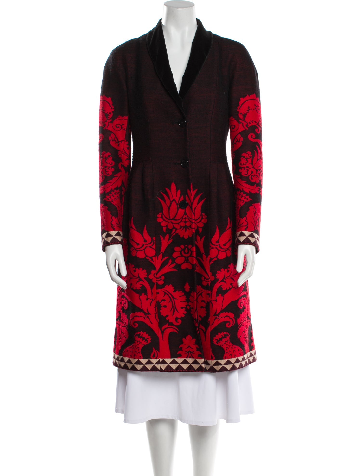 Etro Wool Printed Coat