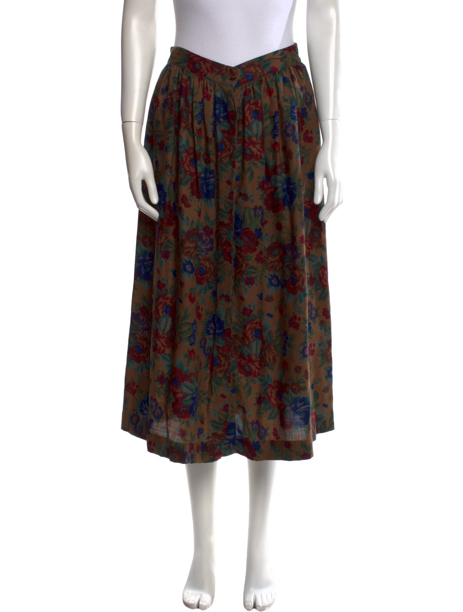 Etro Wool Midi Length Skirt