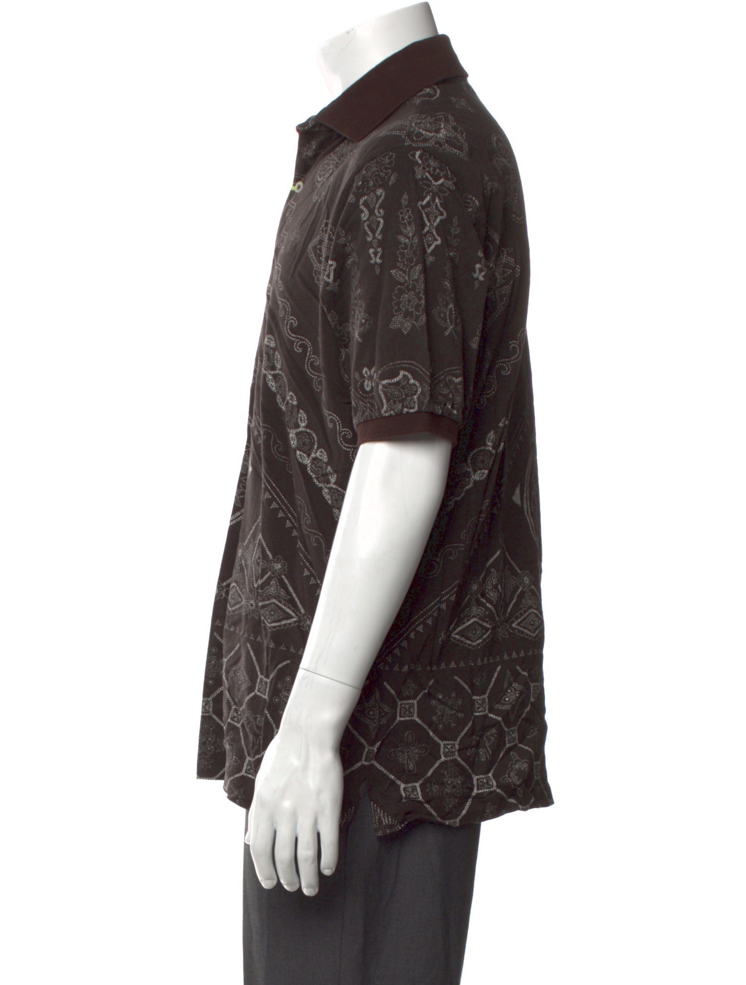 Etro Printed Collar Polo Shirt w/ Tags