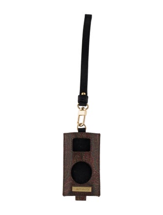 Etro leather keychain