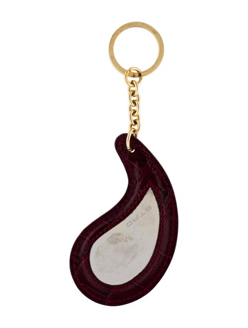 Etro leather keychain