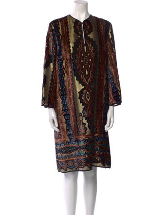 Etro Paisley Print Knee-Length Dress