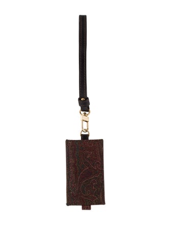 Etro leather keychain