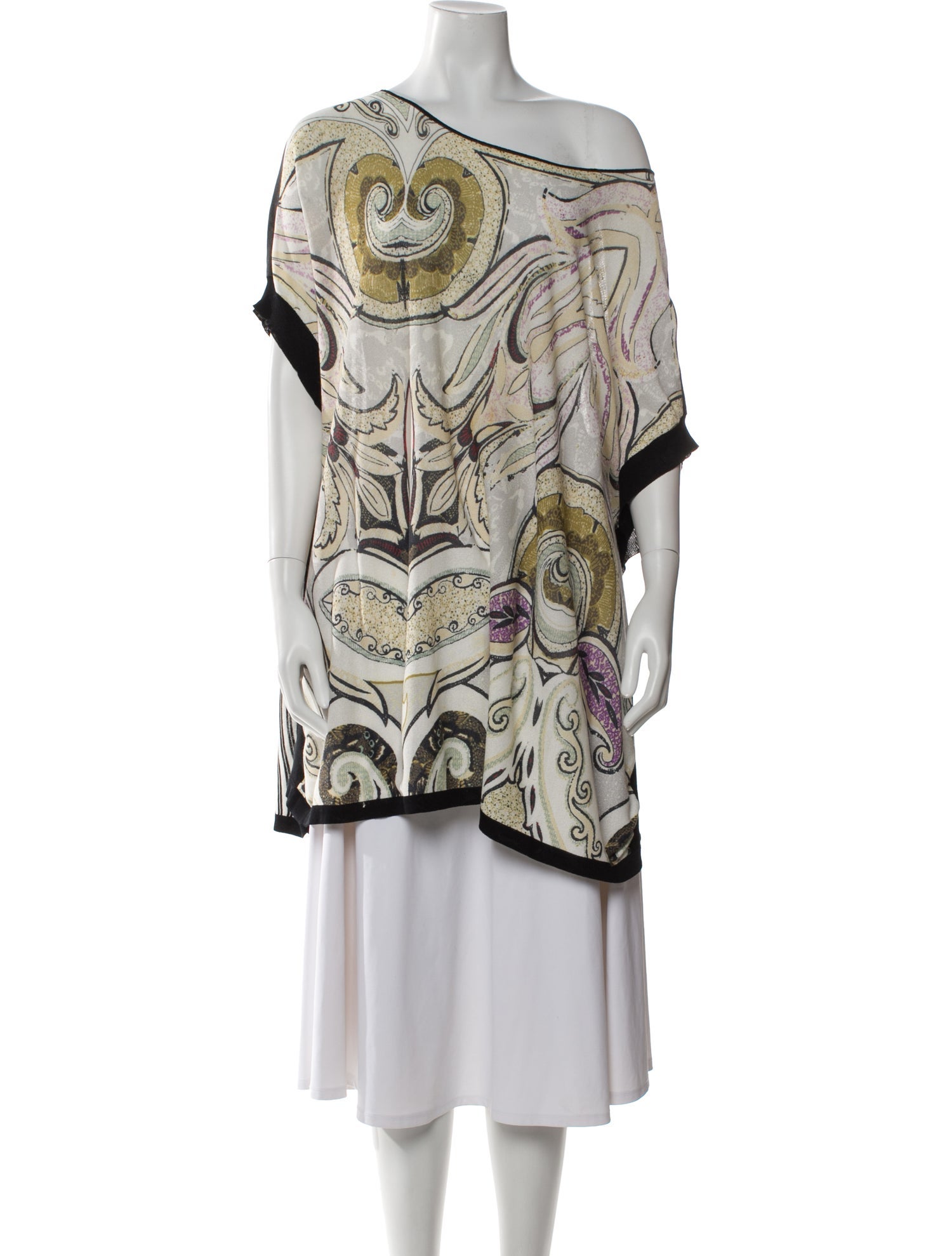 Etro Printed Asymmetrical Sweater
