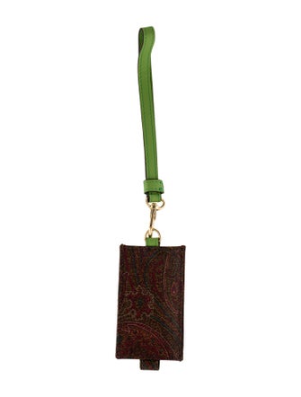 Etro leather keychain