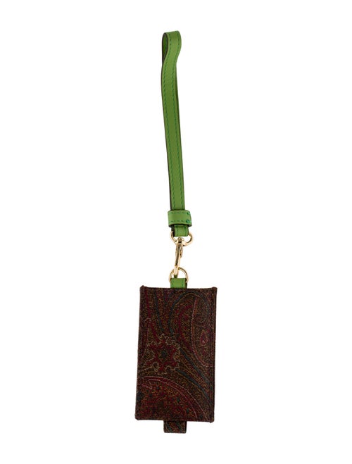 Etro leather keychain