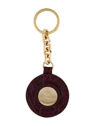 Etro leather keychain